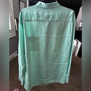 Worn Aqua XXL LINEN Tommy Bahama Relax long sleeve